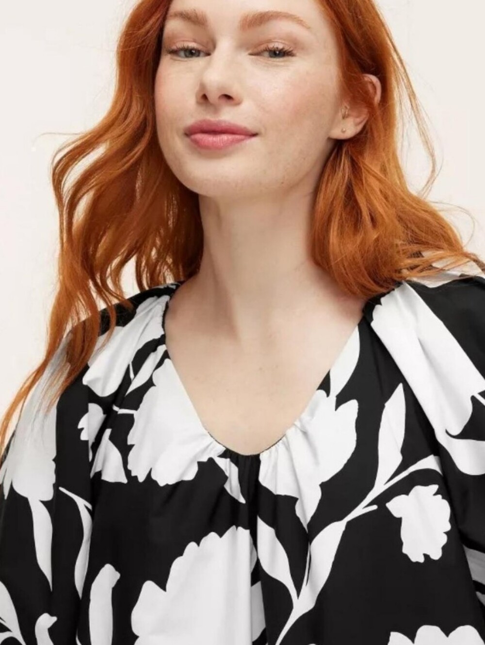 KATE SPADE X Target Collab Black White Classic Rose Floral A-line Mini Dress XXL - Picture 3 of 5